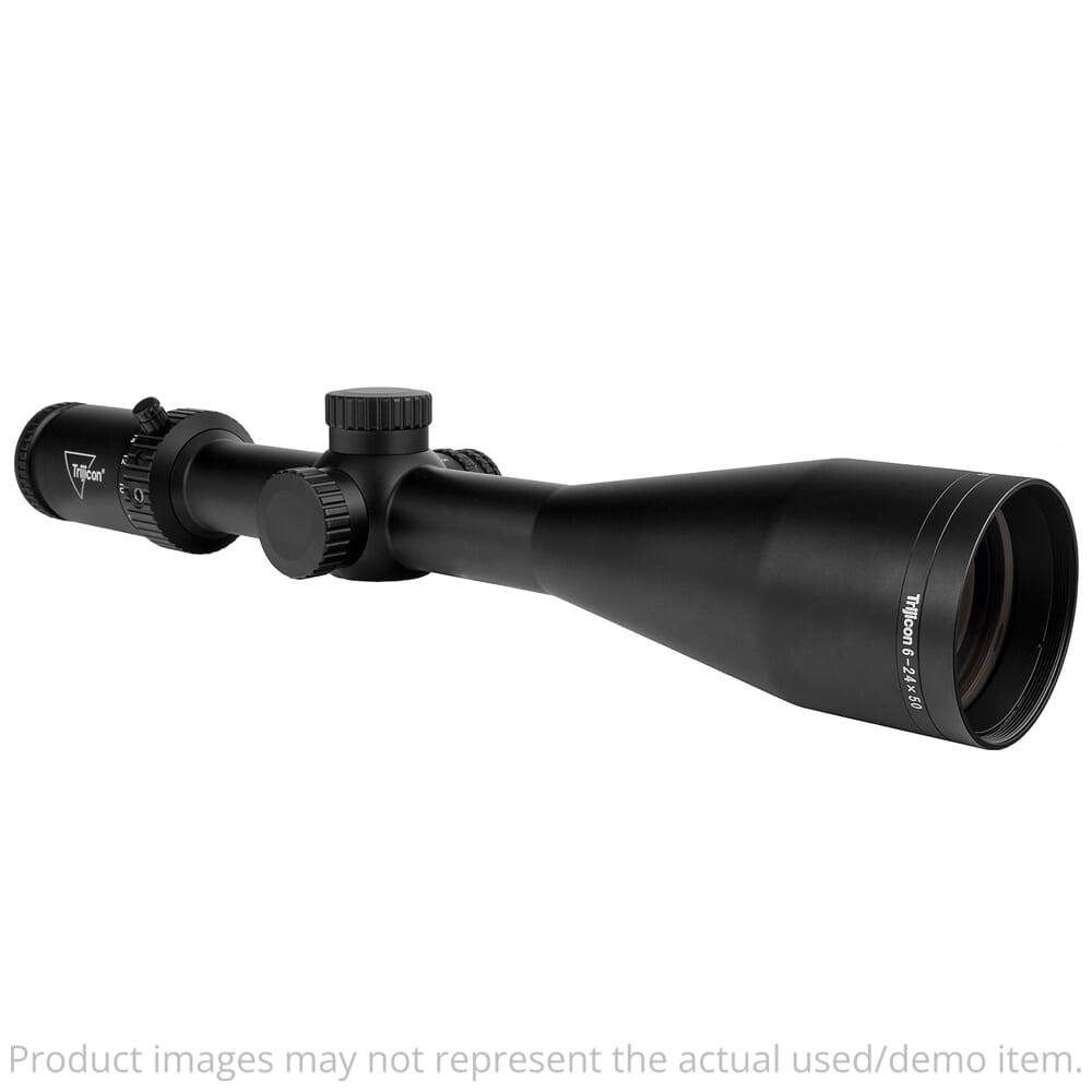 Trijicon Tenmile HX 6-24x50 SFP Riflescope w/ Green LED Dot, MOA Ranging, 30mm Tube, Satin Black, Low Capped Adjusters 3000004 V.Good Cond, Obj - 