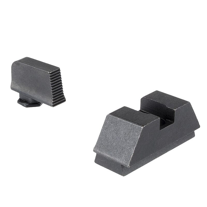 Ameriglo Optic Compatible 4L Tall Black Outline .280"F, Flat Black .355"R Sight Set for Glock GL-456 - Ameriglo