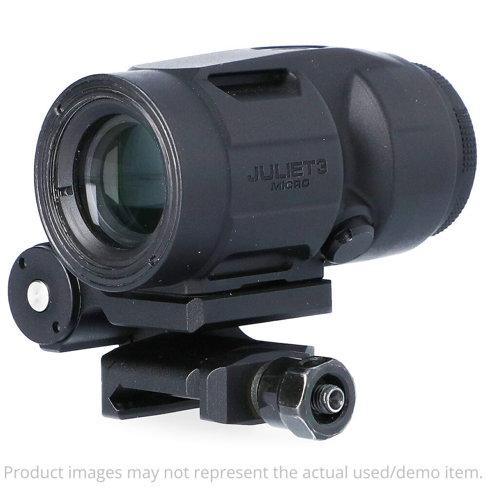 Sig Sauer JULIET3-Micro 3x22mm Black Magnifier w/Push-Button Mount SOJ3M001 Light Mount Marks UA4859 - 