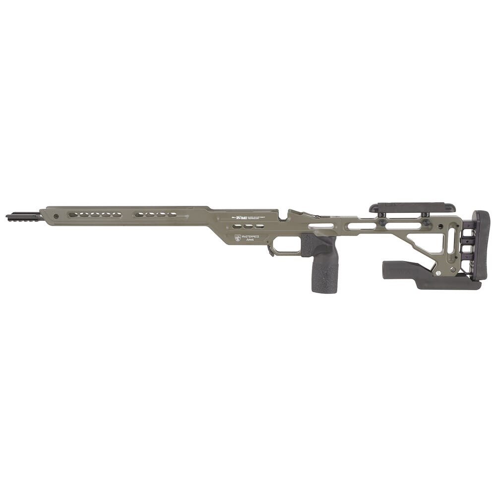MasterPiece Arms Remington LA LH MC Dark Green Hybrid Chassis HYBCHASSISREMLA-GRN-LH-21 - Masterpiece Arms