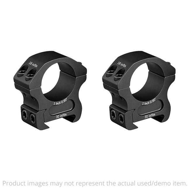 Vortex Pro 1\" Medium (0.95\") Scope Rings PR1-M - Excellent Condition UA5974 - 