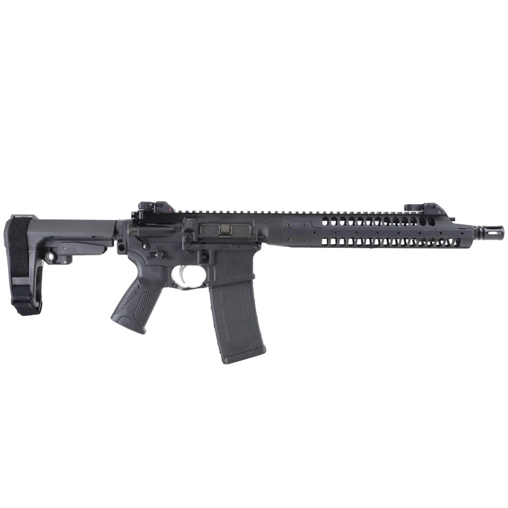 LWRC International LWRC IC-A5 5.56mm NATO 12.7" 1:7" 1/2x28 Bbl Black Pistol w/SBA3 Brace ICA5P5B12SBA3 - LWRC International