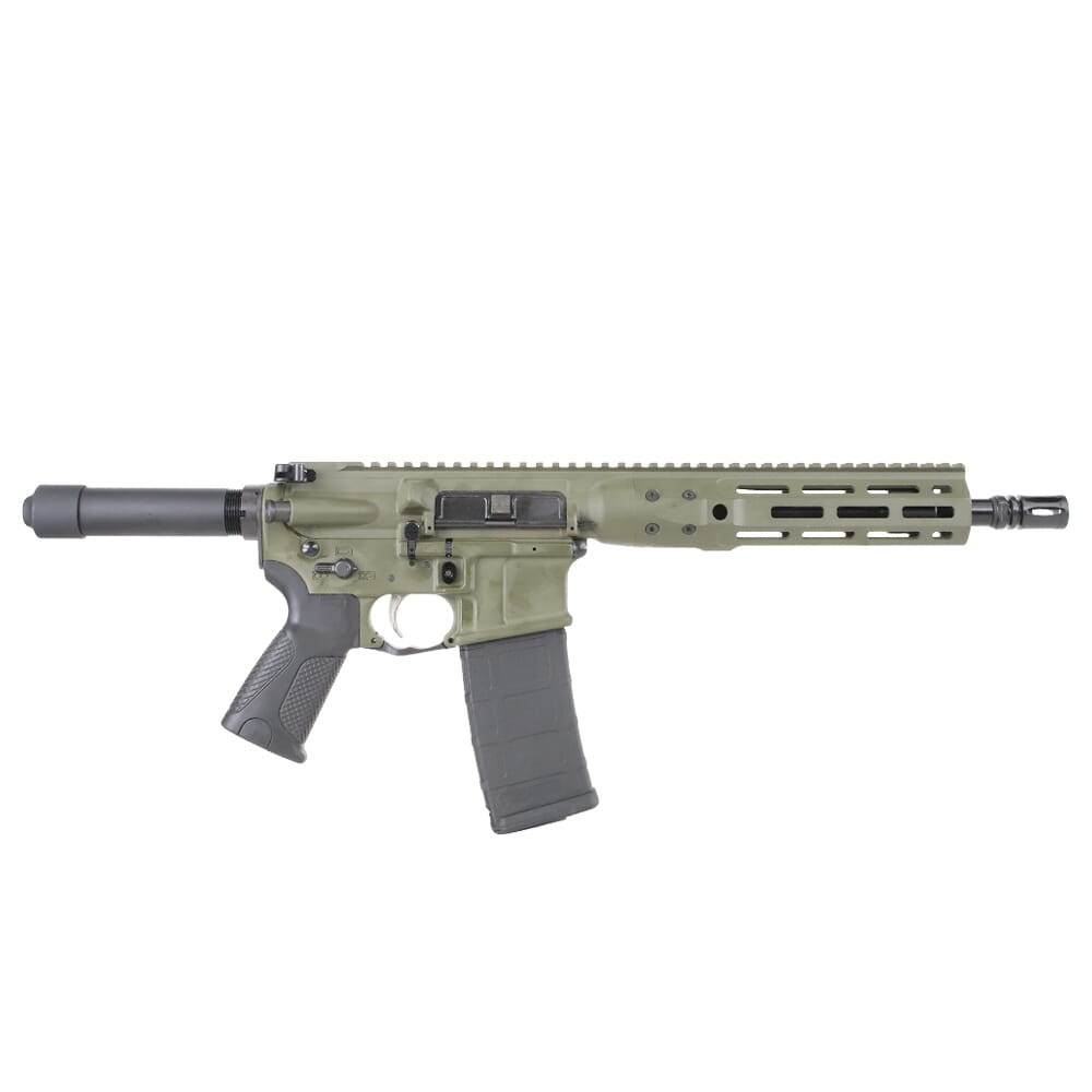 LWRC International LWRC ICDI M-LOK Direct Impingement 5.56mm NATO 10.5" 1:7" 1/2x28 Bbl OD Green Pistol ICDIP5ODG10ML - LWRC International