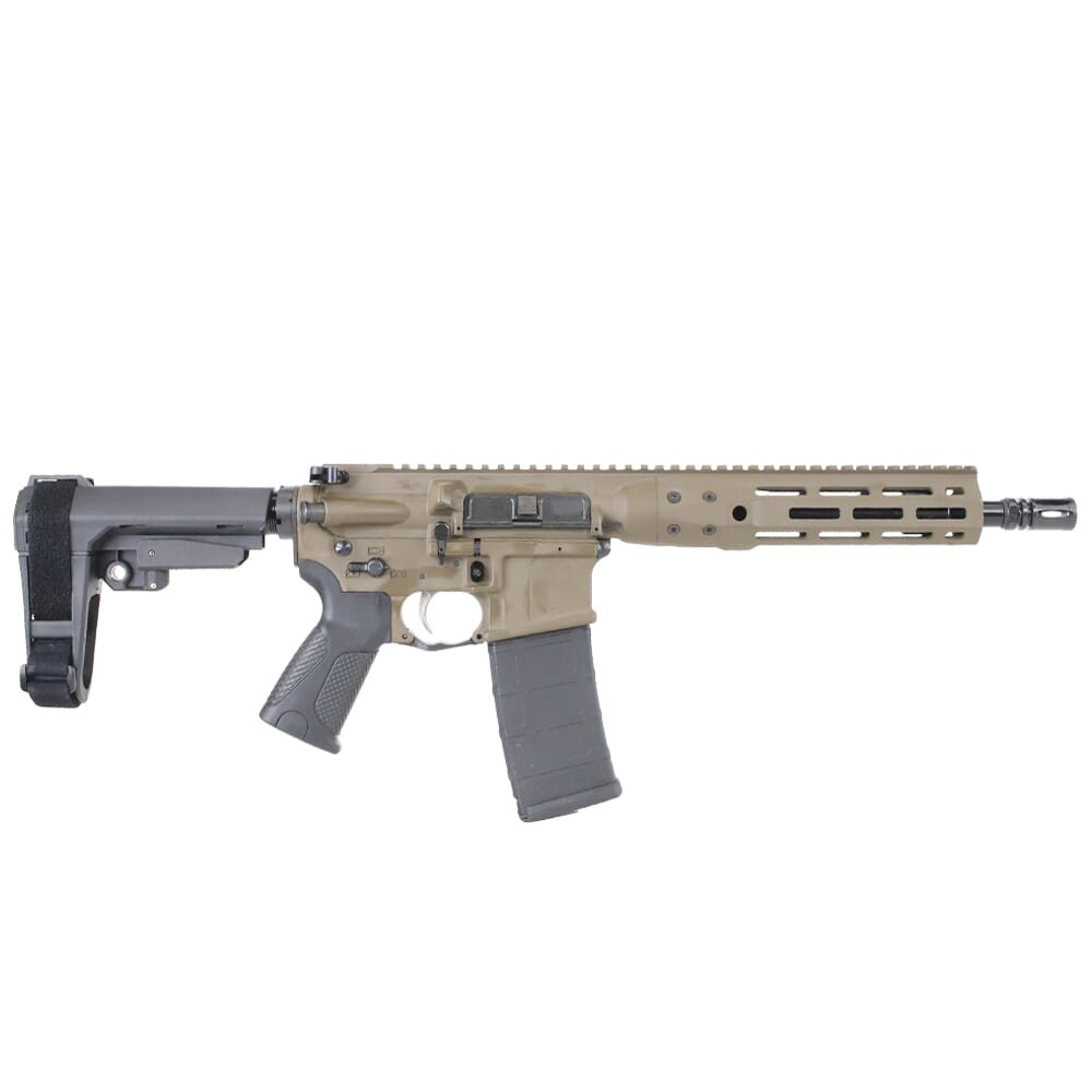 LWRC International LWRC ICDI M-LOK Direct Impingement 5.56mm NATO 10.5" 1:7" 1/2x28 Bbl Patriot Brown Pistol w/SBA3 Brace ICDIP5PBC10SBA3ML - LWRC International