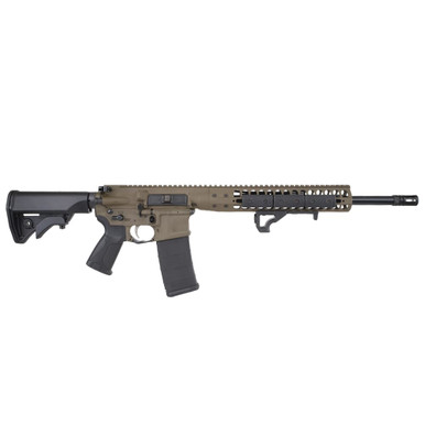 LWRC International LWRC ICDI Direct Impingement .300 Blackout 16.1" 1:7" 5/8x24 Bbl Patriot Brown Rifle ICDIR3PBC16 - LWRC International