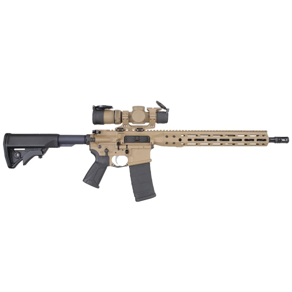 LWRC International LWRC ICDI M-LOK16" IR Tan Rifle with Vortex AMG 1-10x24 FFP EBR-9 Super Short Scope & Reptilia Mount (EuroOptic Exclusive)