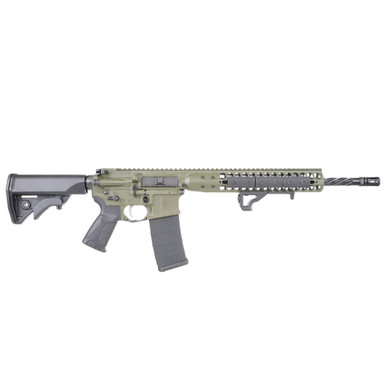 LWRC International LWRC ICDI Direct Impingement 5.56mm NATO 16.1" 1:7" 1/2x28 Bbl OD Green Rifle ICDIR5ODG16 - LWRC International