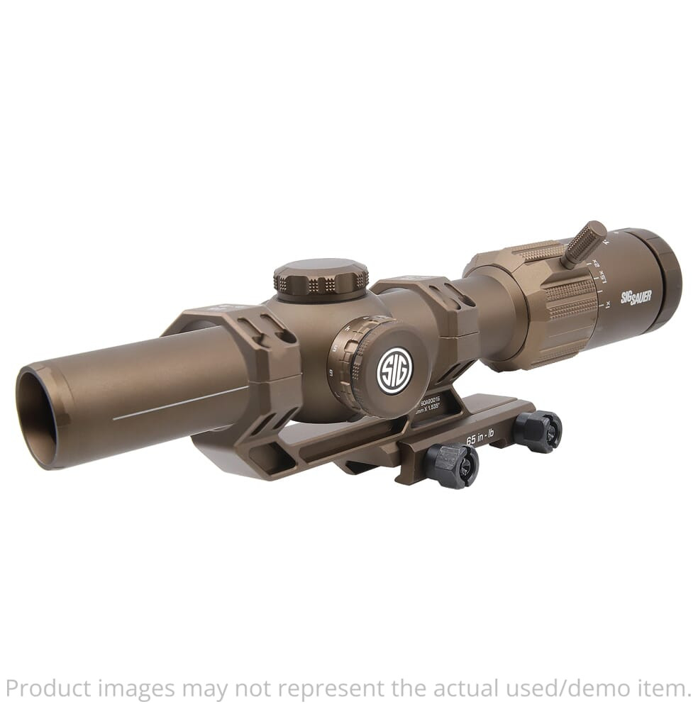 Sig Sauer TANGO-MSR 1-8x24mm Illum BDC8 SFP Coyote Tan Riflescope w/ALPHA-MSR Mount SOTM81200 Slight Ring Marks on Scope UA5301 - 