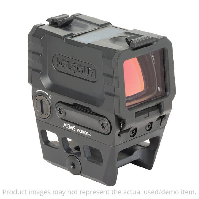 Holosun AEMS Green Multi-Reticle 2 MOA Circle-Dot Micro Reflex Sight w/Solar Failsafe & Shake Awake AEMS-221301 Excellent Condition UA5357 - 