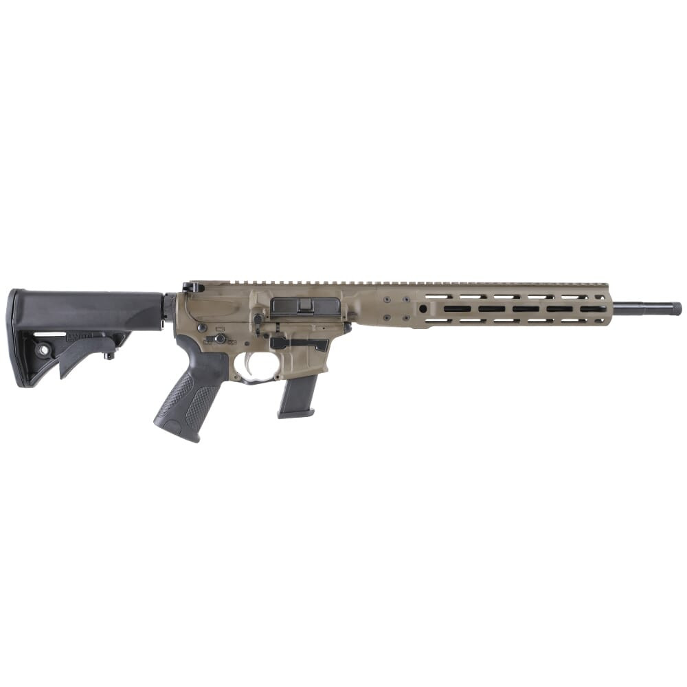 LWRC International LWRC IC-9 Carbine 9mm 16" 1:10" 1/2x28 Bbl Patriot Brown Rifle ICR9PBC16