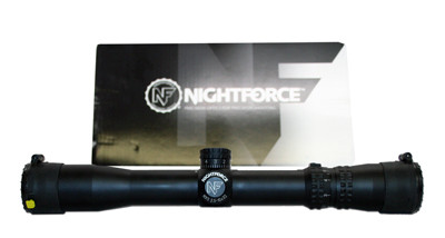 Nightforce NXS 2.5-10x32 with Medium-Velocity reticle and Zero Stop - Excellent condition with faint ring marks. Item #UB236 - USED/MISC