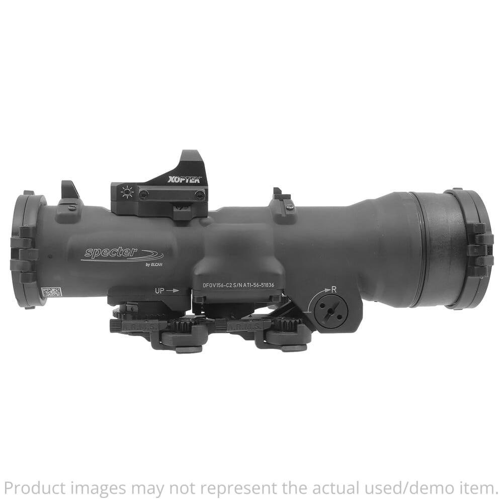 Elcan SpecterDR 1.5x/6x 7.62mm Riflescope w/Flip Covers, ARD, A.R.M.S. & 4MOA XOPTEK DFOV156-L2-X4 - Excellent Condition w/ Box UA5507 - USED/MISC