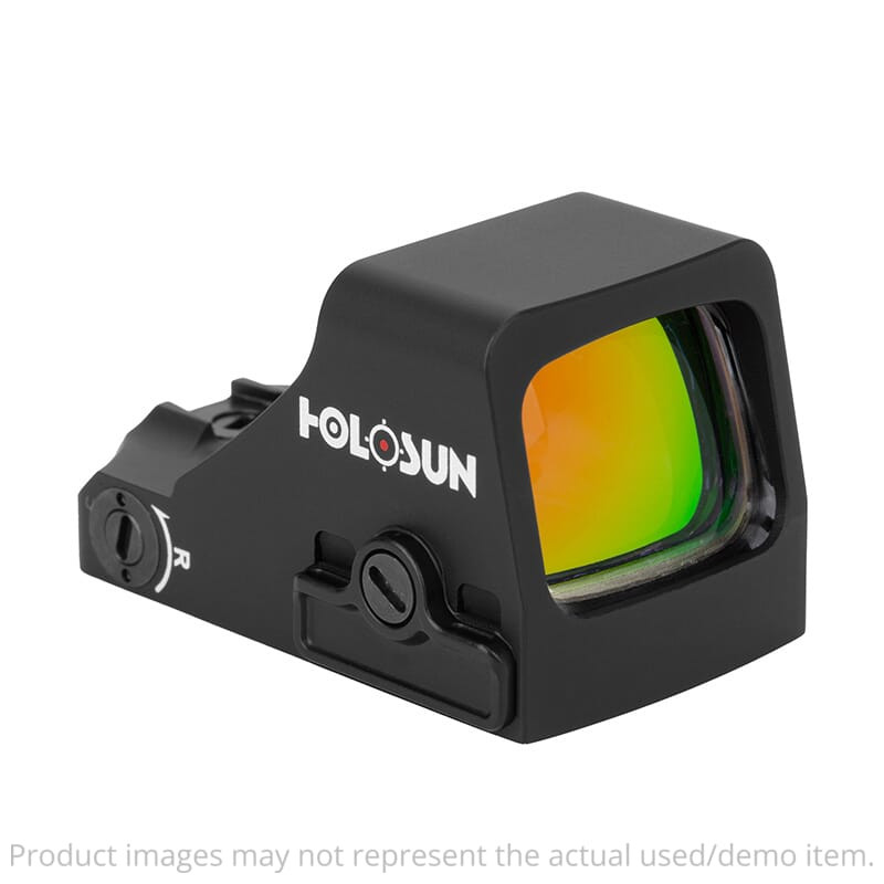 Holosun 6MOA Green Dot-Only Open Reflex Sight w/ Shake Awake HE407K-GR-X2 - Mount Marks UA5613 - 