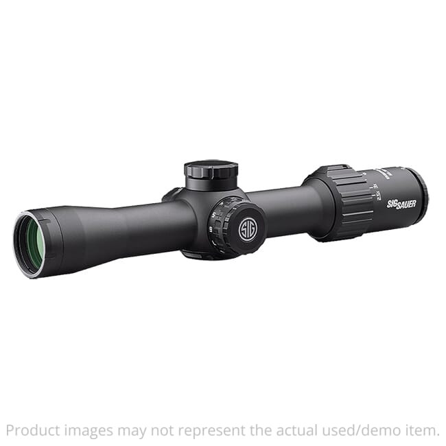 Sig Sauer SIERRA3 BDX Rifle Scope, 2.5-8x32mm, 30mm, SFP, BDX-R1 Digital Ballistic Reticle, 0.25 MOA, Black SOSBDX32111 - Light Ring Marks UA5758 - 