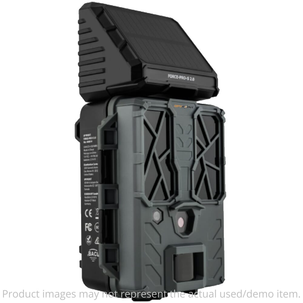 Spypoint Force-Pro-S 2.0 Trail Camera w/Solar Panel 01858 lightly - Excellent Condition UA5763 - 