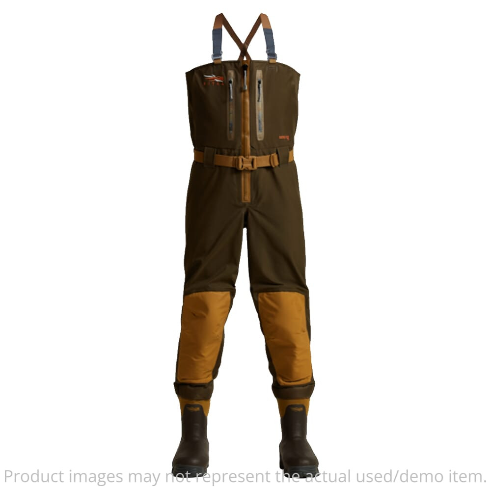 Sitka Gear Delta Zip Wader Earth Large 10 Boot 600238-EA-L-10 in good condition UA5842 - 