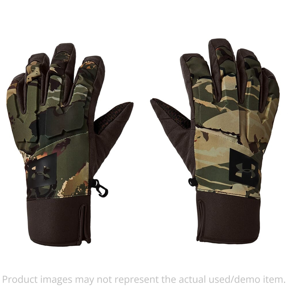Under Armour Mid Season Windstopper Glove UA Forest 2.0 Camo/Timber/Black MD 1318575-988002 as new but no tags UA5885 in Ua Forest Camo - USED/MISC