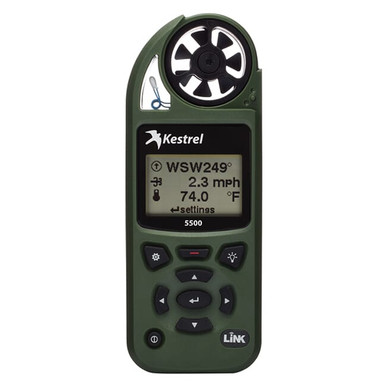 Kestrel 5500 Weather Meter w/ LiNK & Vane Mount Olive Drab 0855LVOLV - Kestrel
