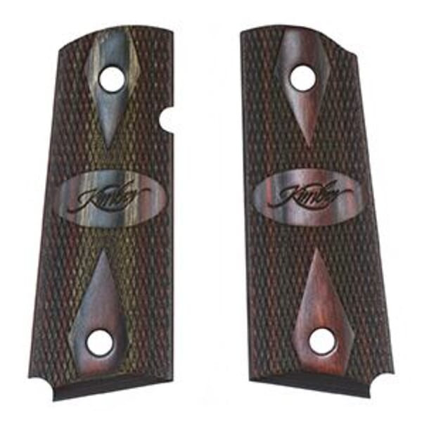 Kimber Ruby/Charcoal Laminate Compact Grips 1100161A - Kimber