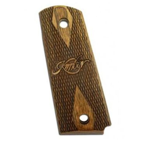 Kimber Walnut Double Diamond Compact Grips 1100823A - Kimber
