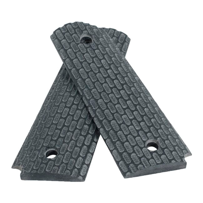 Kimber "Black, G10 with Warrior pattern, magazine well, ambidexterous. MPN 1100954A - Kimber