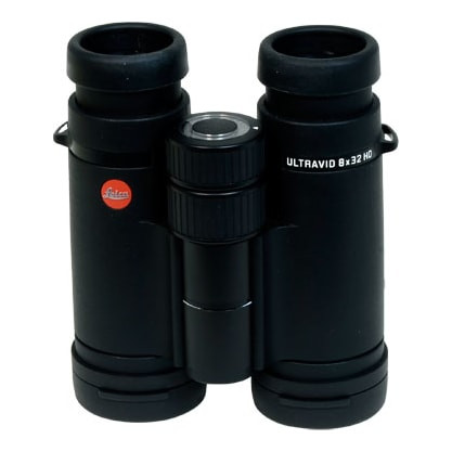 Leica Ultravid HD 8x32 Black Armor Binocular. In excellent condition. Comes with lens cover, neck strap, case and instructions.-UA682 - USED/MISC
