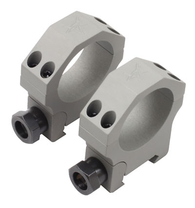 Volquartsen Nova Alloy Silver 1" Low Scope Rings - Volquartsen