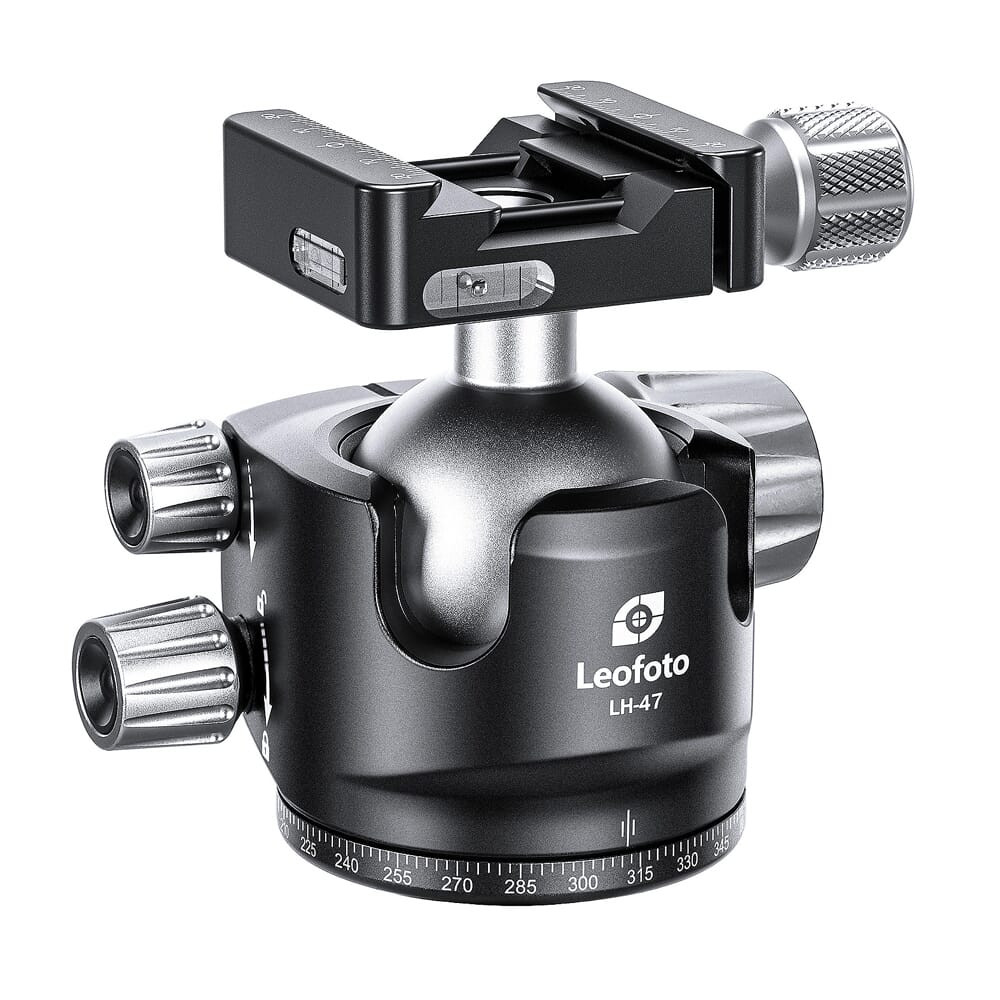 Leofoto LH-47SK 47mm Low Profile Ball Head w/LSK-50 Dual Clamp Arca/Picatinny LH-47SK - Leofoto
