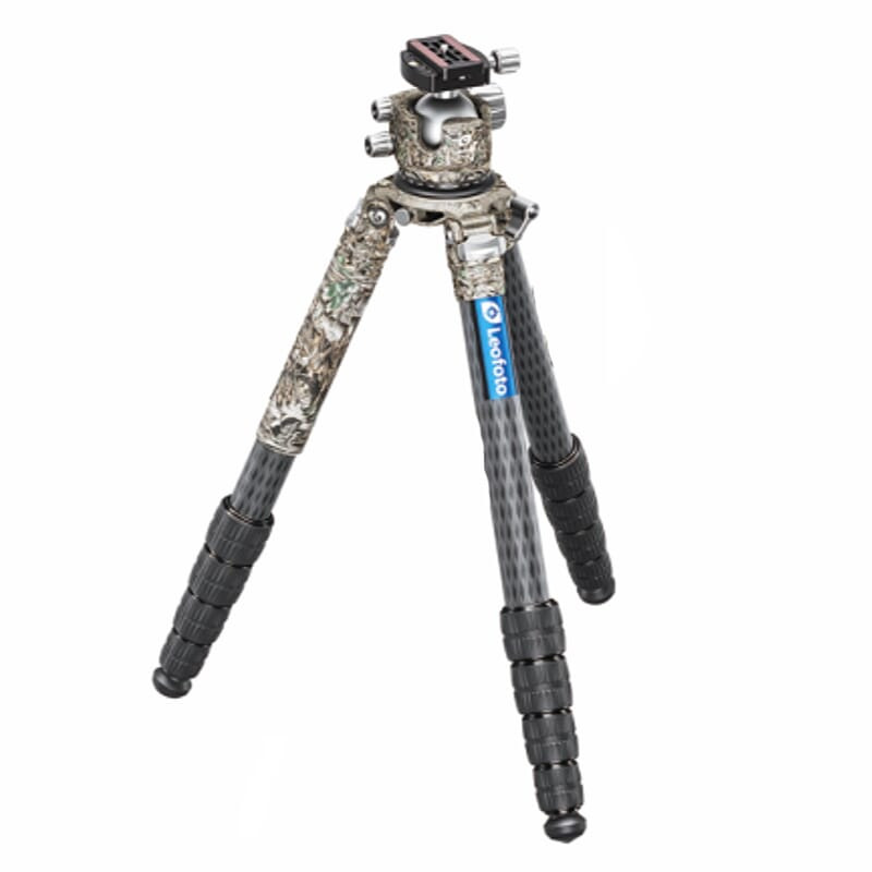 Leofoto LM Series LM-365C Camouflage Tripod w/75mm Video Bowl & Bag LM-365C-LH-55-BALLHEAD-CAMO - Leofoto