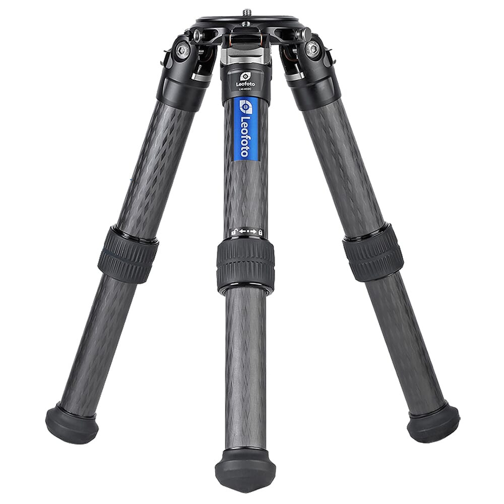 Leofoto LM Series LM-402C Carbon Fiber Tripod w/100mm Bowl & Bag Max 110lb LM-402C - Leofoto
