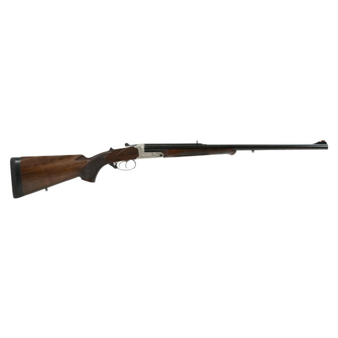 Krieghoff Classic Double Barrel Rifle in .470 NE w/ fiber optic sights includes additional 20Ga Barrel w/ orig bead sight, orig aluminum-green