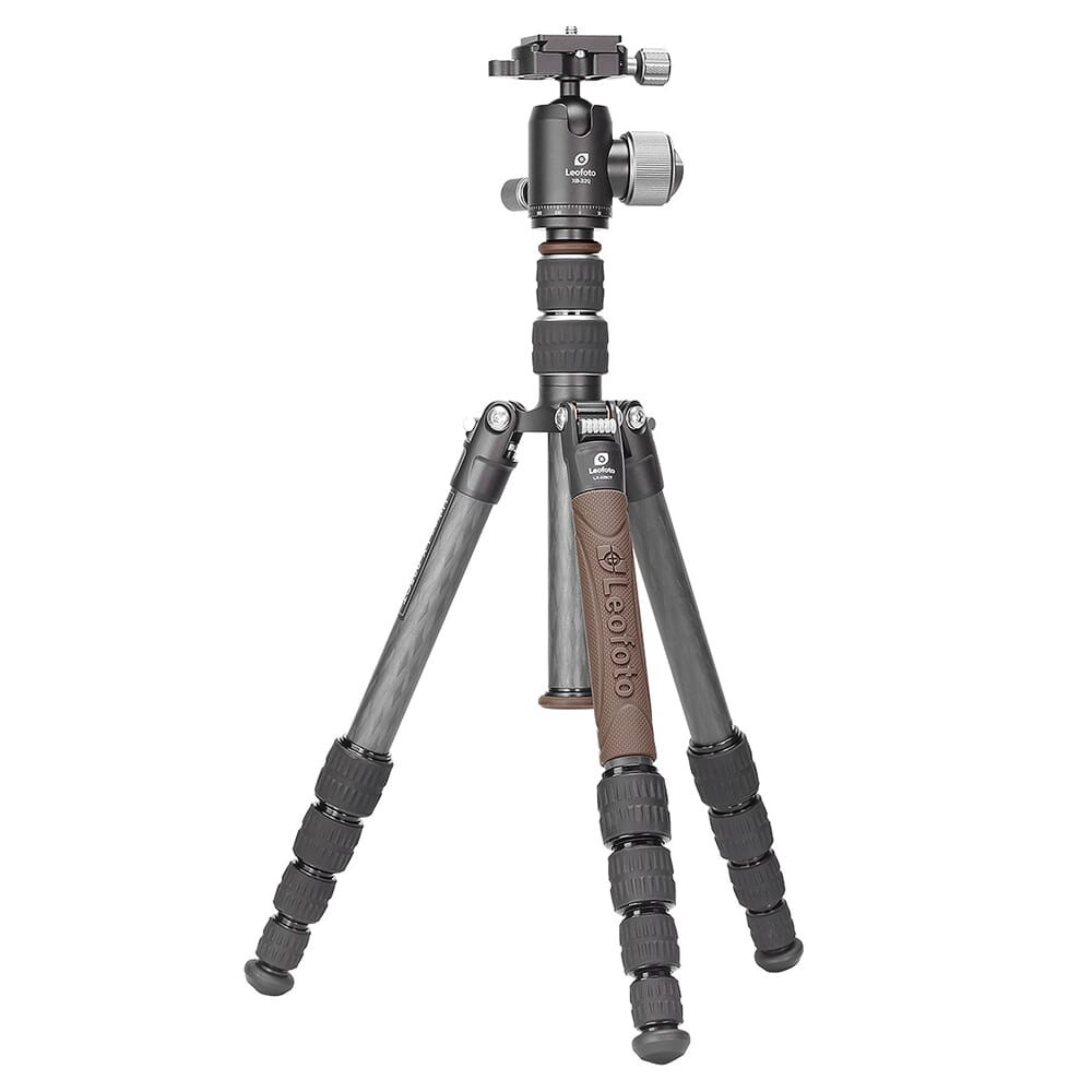 Leofoto LX-225CT+XB-32Q Reversible & Lightweight Carbon Fiber Travel Tripod w/Ball Head LX-225CT-XB-32Q - Leofoto