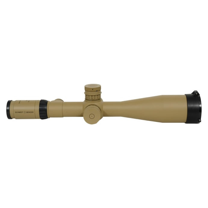 Schmidt Bender PMII 5-25x56 L/P MTC LT P4Fine MOA Reticle FFP 1/4 MOA CCW Pantone - Faint ring marks, slight handling marks, no occular cap, no box - USED/MISC