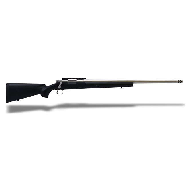 Remington 40x in 300 Rem Ultra Mag, Black Stock, Stainless Action and Barrel with Muzzle Brake, 20 MOA Badger Picatinny Rail, Excellent Condition - - USED/MISC