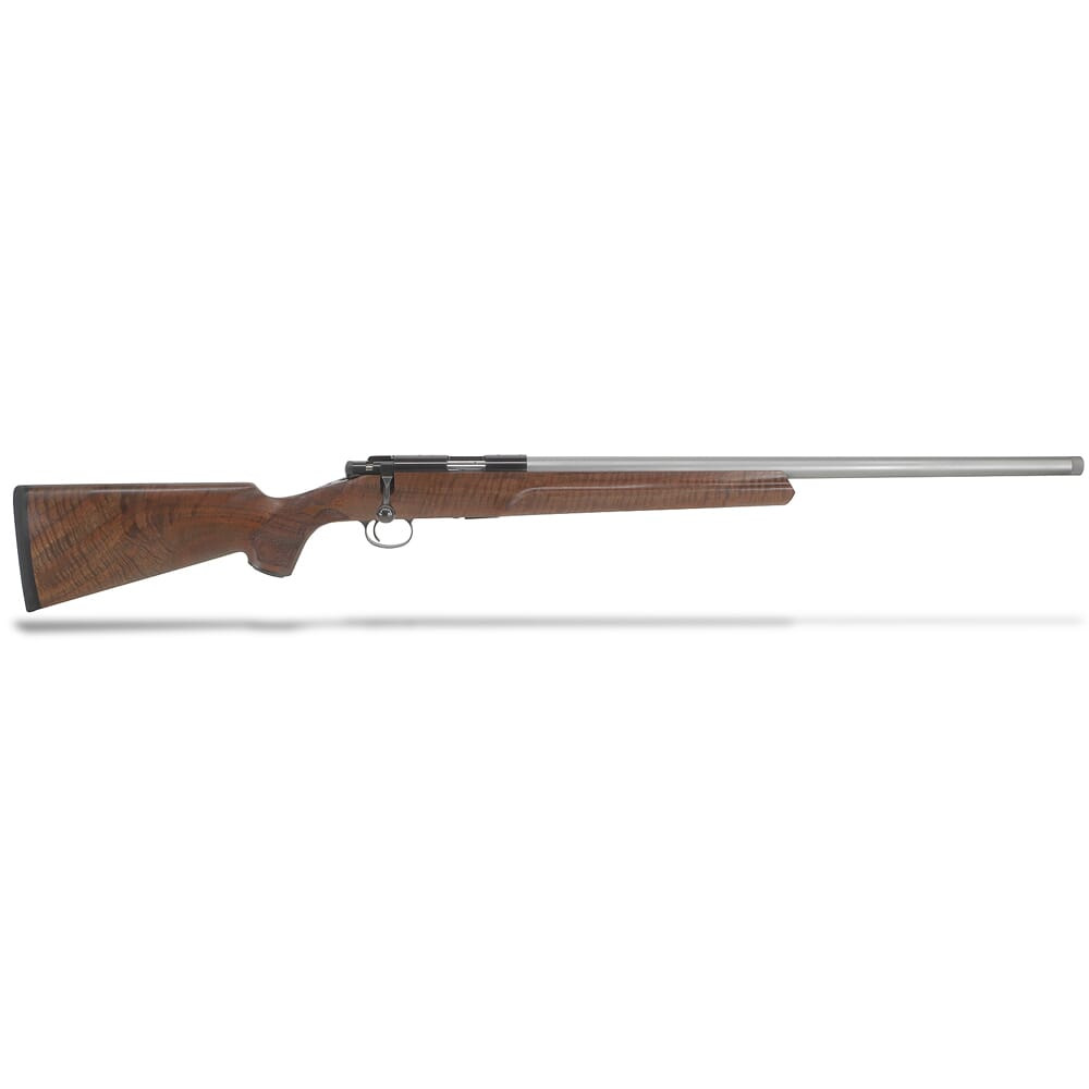 Cooper M57M Varmint Extreme .22 LR 26\" 1:16\" SS Straight Taper Threaded Bbl AAA+ Claro Wood UG Rifle w/Bbl Cap & Jard Trigger (Set to 10oz.) - 