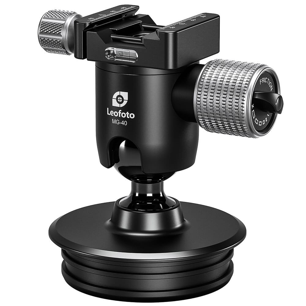 Leofoto MAB-100G Rifle Rapid-Lock Ball Head w/MG-40 & 100mm Bowl Adapter MAB-100G-WITH-MG-40-HEAD - Leofoto