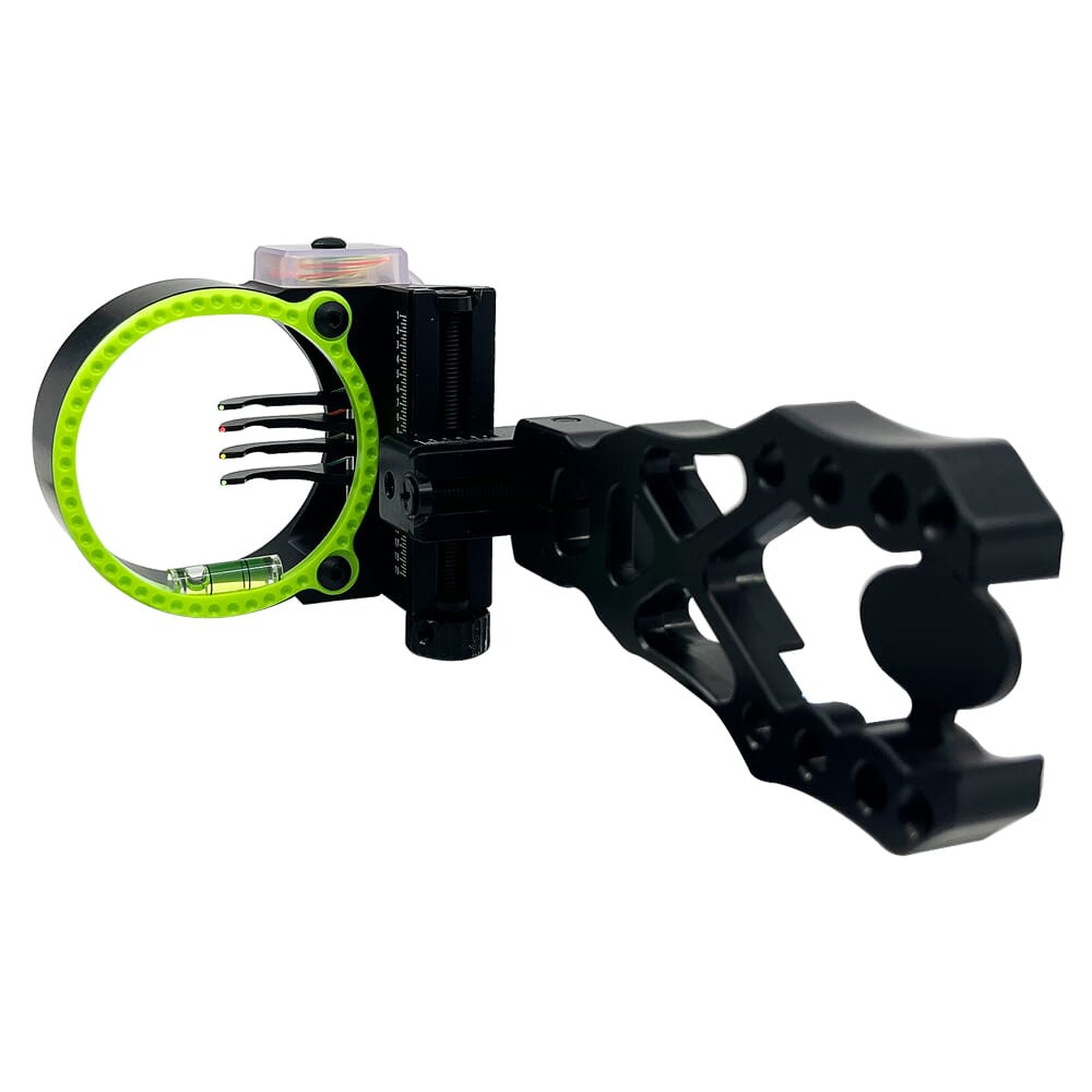 Black Gold Widow Maker 2" Guard 4-Pin Black .019 RH Bow Sight WMX4 - Black Gold
