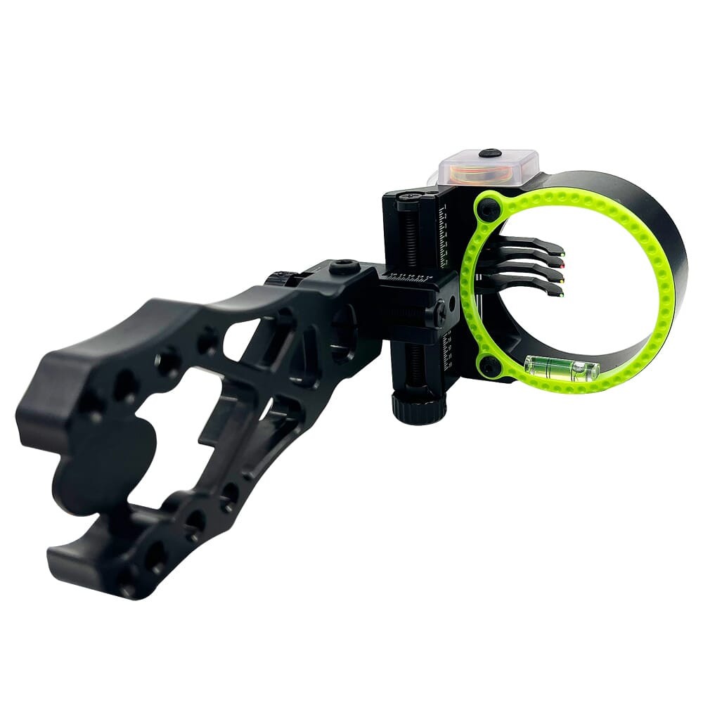 Black Gold Widow Maker 2" Guard 4-Pin Black .019 LH Bow Sight WMX4-L - Black Gold