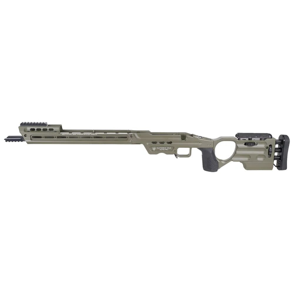 Masterpiece Arms Remington SA LH MC Green Matrix Pro Chassis MATRIXPROCHASSISREMSA-GRN-LH-22 - Masterpiece Arms