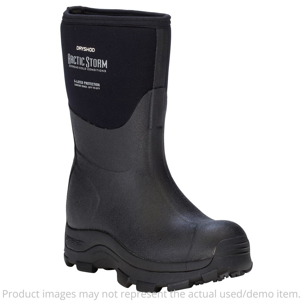 Dryshod Women's Arctic Storm Mid Black/White Size 7 Boot ARS-WM-BK-W07 - Excellent Condition 7504 - USED/MISC
