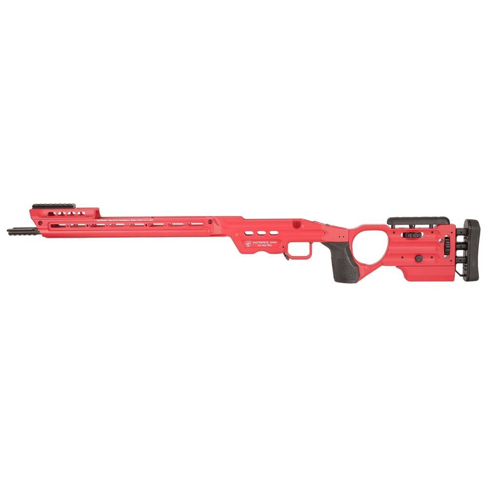 Masterpiece Arms Remington SA LH USMC Red Matrix Pro Chassis MATRIXPROCHASSISREMSA-RED-LH-22 - Masterpiece Arms