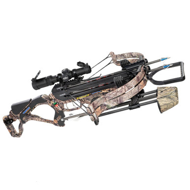 Excalibur TwinStrike Mobuc Crossbow w/Overwatch Scope & Charger EXT E74353 - Excellent Condition - Frayed String 7637 in Mobuc Camo - Excalibur