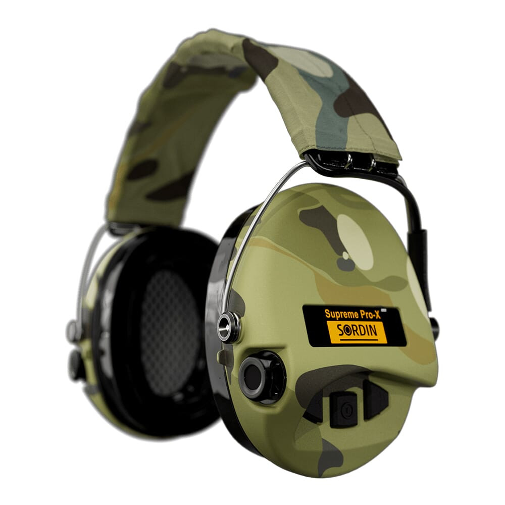 Sordin Supreme Pro-X LED Camo GEL Headband 202299005 - Excellent Condition 7680 - Sordin