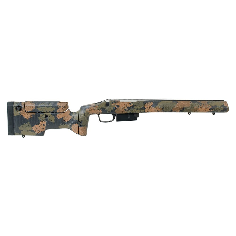 Manners Composite Stocks Manners Elite Carbon Folding TF4A Rem 700 SA DBM #7 Contour Adj Cheek - 2 front studs - Black Forest - Manners Composite Stocks