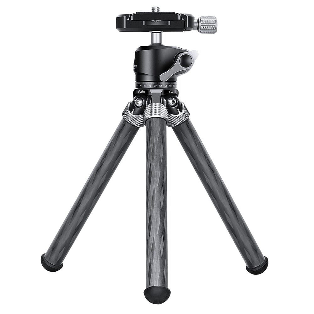 Leofoto Mini Traveler Black Tabletop Tripod w/Ball Head Kit MT-02C-LH-22-BLACK - Leofoto