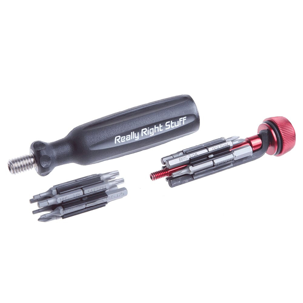 Really Right Stuff MTX Multi-Tool w/(2) Bit Holders, (22) 3/16" Hex Socket Bits, Hex Key & Storage Tube MTX - Really Right Stuff