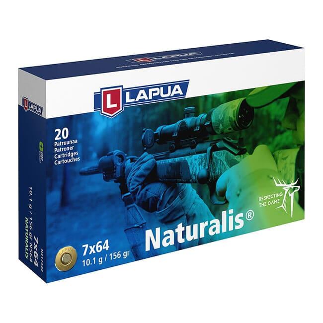 Lapua 7x64 115gr Naturalis Solid Ammo Box of 20 N317322 - Lapua