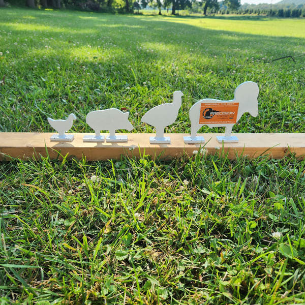 Precision Targets NRA 1/4" 1/5 Scale Boar, Chicken, Ram, Turkey Knockover Target 20pk NRAKO-20 - Precision Targets