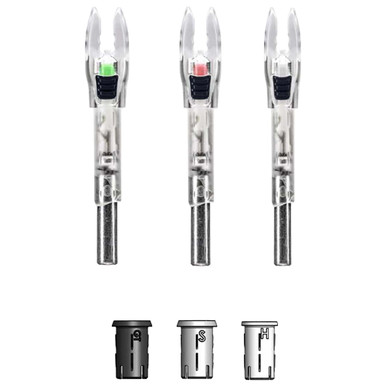 Nockturnal Shift Universal Red Lighted Nock 3pk NT-830 - Nockturnal