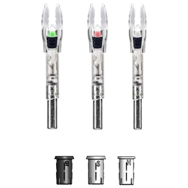 Nockturnal Shift Universal Red Lighted Nock 3pk NT-830 - Nockturnal